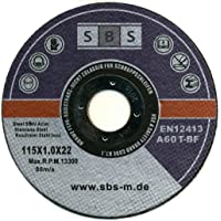 SBS - Schlößer Baustoffe - Disco de corte (acero inoxidable- 50 unidades- 115 x 1 mm)